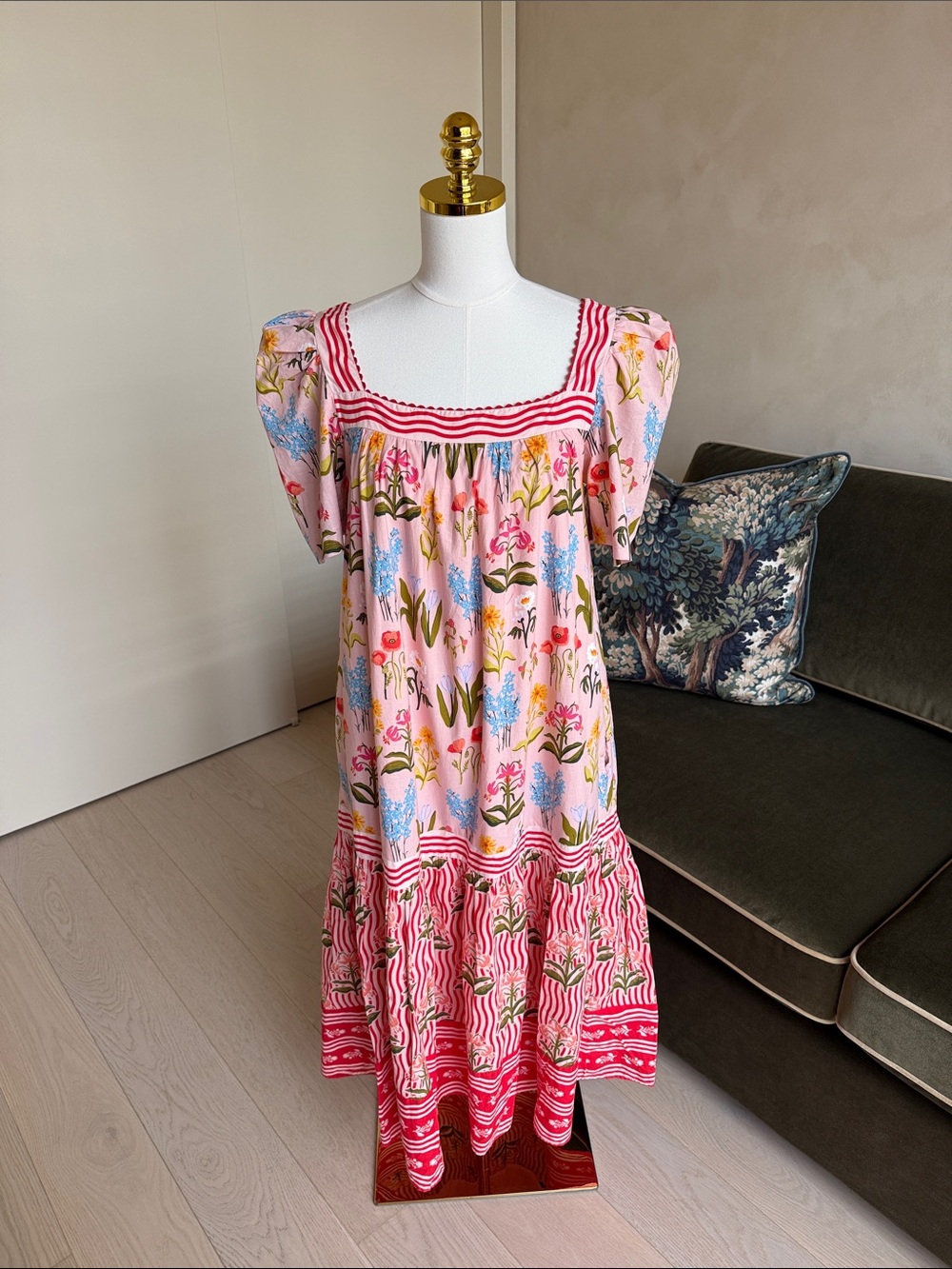 Printfresh + The House That Lars Built Dress Size Small Gracious Gardner Print